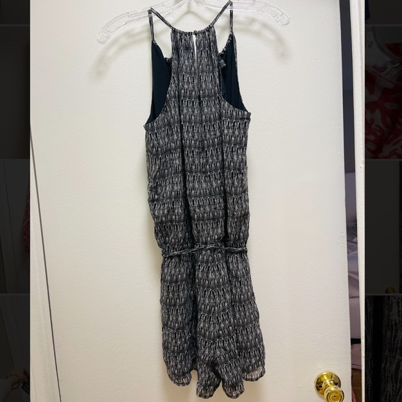 Joie Black & White Print Tank Romper - Picture 4 of 5